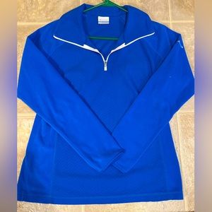 Women’s Columbia quarter zip fleece shirt Large